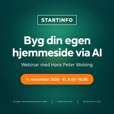 Webinar: Byg din egen hjemmeside via AI – fredag den 6. november 2026 kl. 9.00-10.00